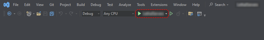Visual Studio's Build Project button